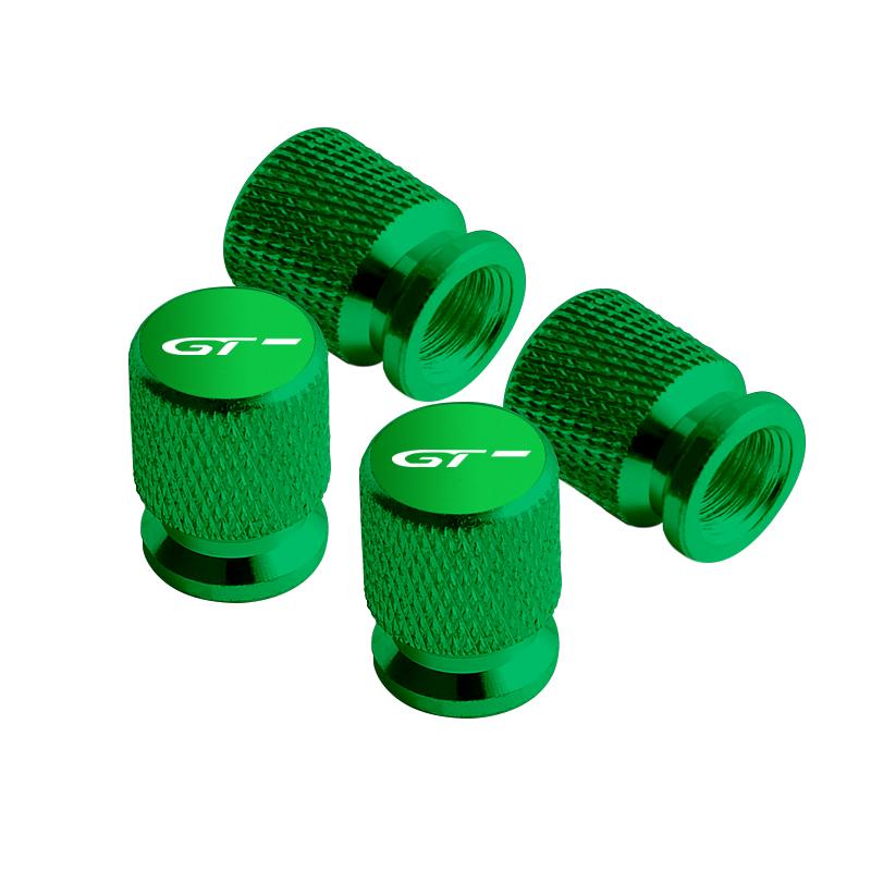 4pcs Metal GT Badges Car Wheel Tire Valve Caps Covers For Peugeot RCZ 206 307 308 3008 207 208 508 2008 5008 RIFTER Accessories