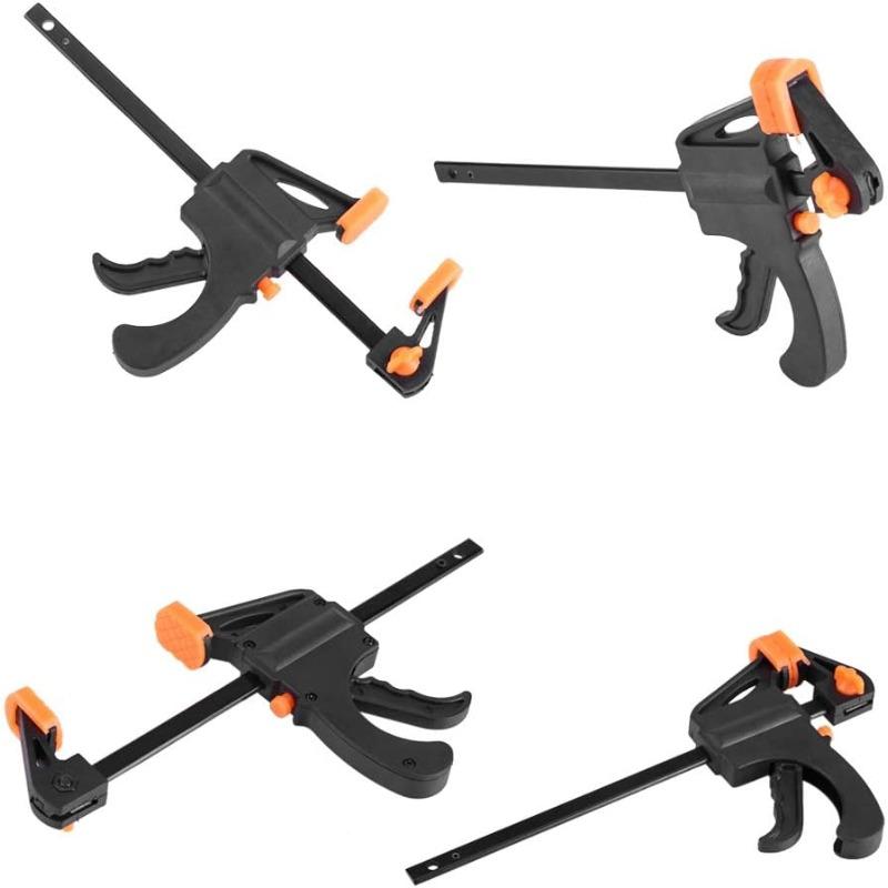 1pcs Plastic Woodworking Clip Bar F Clamp Grip Quick Ratchet Release Squeeze DIY Hand Gadget Tool