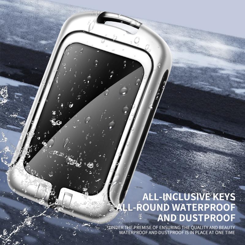 Zinc Alloy Car Remote Key Case Cover for Volvo XC90 Protective Key Bag with Fine Keychain Keyless Car-Styling Accessories