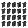 Uxcell LC Dust Cover Black Silicone Fiber Optic Dust Network Switch Port Protectors for Network and Media Pack of 50 Caps, Caps, Switches, Routers,