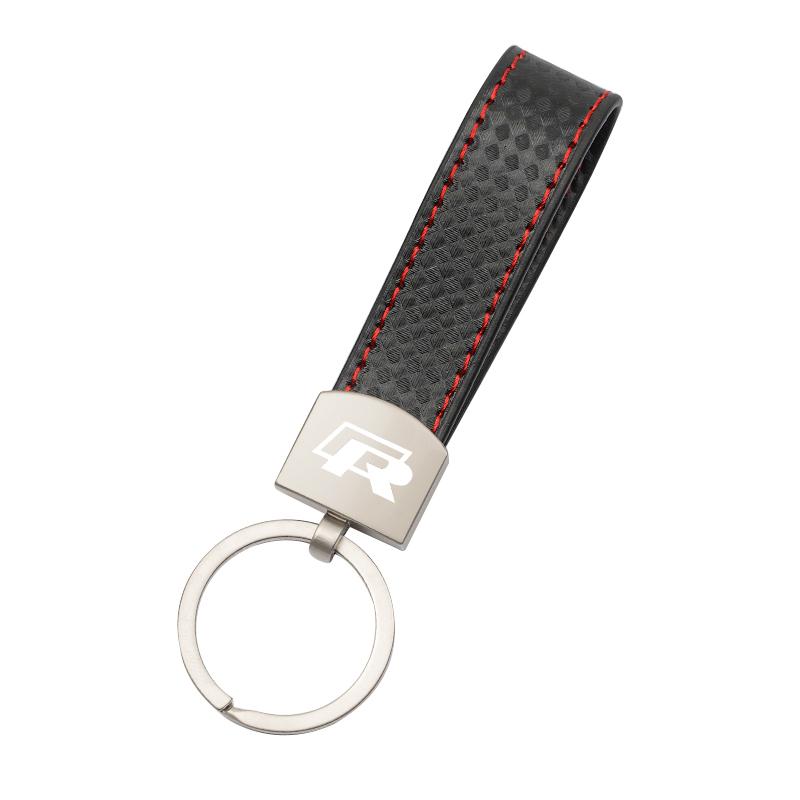 2026 Hot Valve Stems Caps 3D Metal/Leather Car Volkswagen Series Key Chain Keyring Auto Interiors Accessories For VW RLine R Golf Amarok CN8