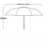 60 Bones Black Glue Fully Automatic Umbrella With Thick And Durable Keel Three Fold Umbrella Uv Resistant Umbrella