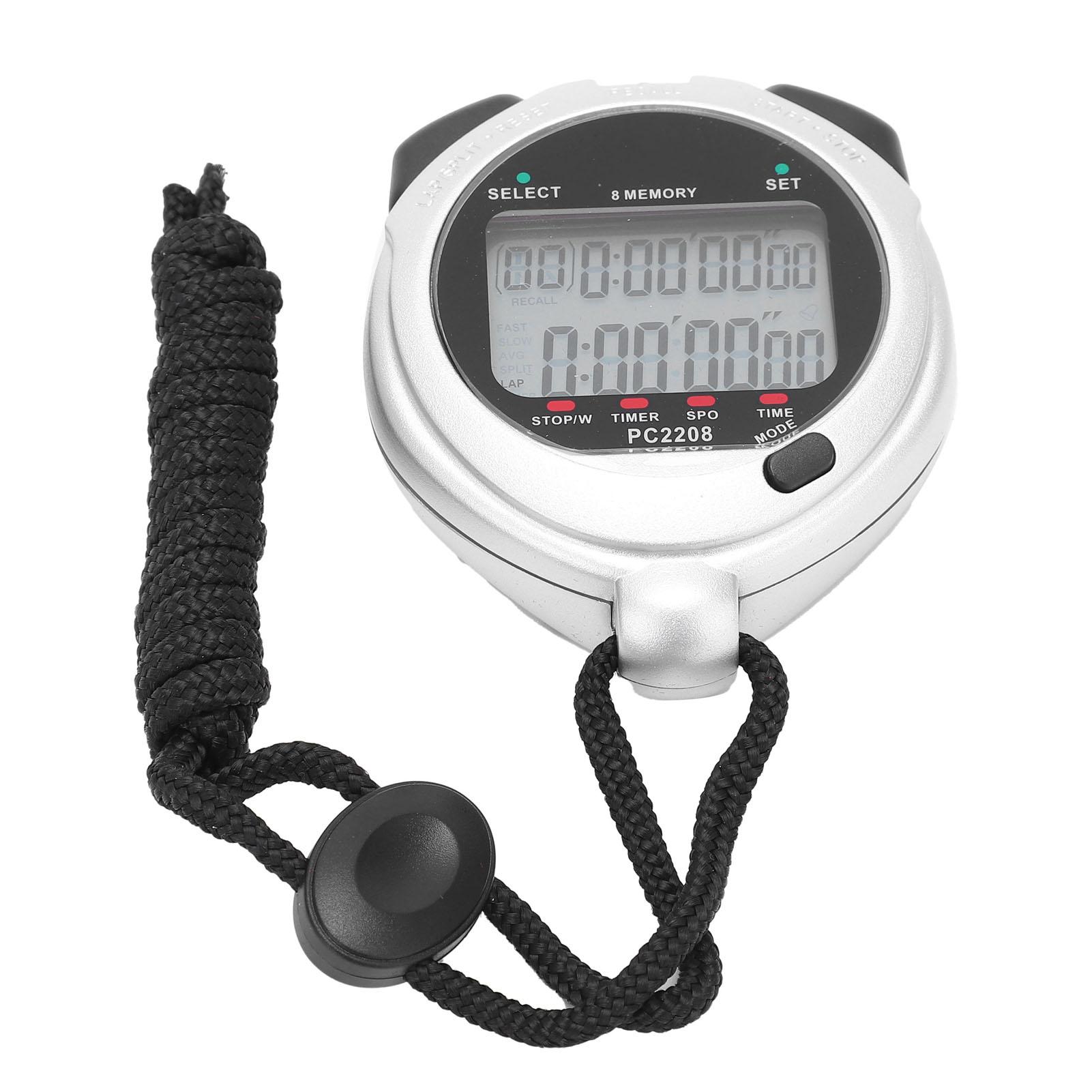 Portable Running Stopwatch Sport Counter Alarm Referee Chronograph Digital Timer