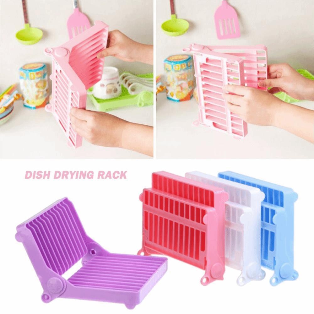 Foldable Design Dish Drying Rack Multicolor Storage Holder Kitchen Drainer  Kitchen Organization