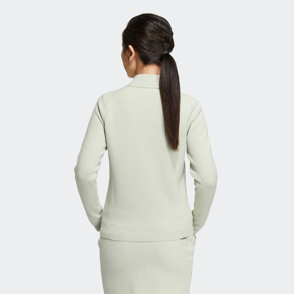 adidas W 3St Ff Jacket Logo Print Three Stripe Detail V Neck Jacket Women Jacket Light-Green HG8248