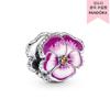 Pink Pansy Flower Charm 790777c01