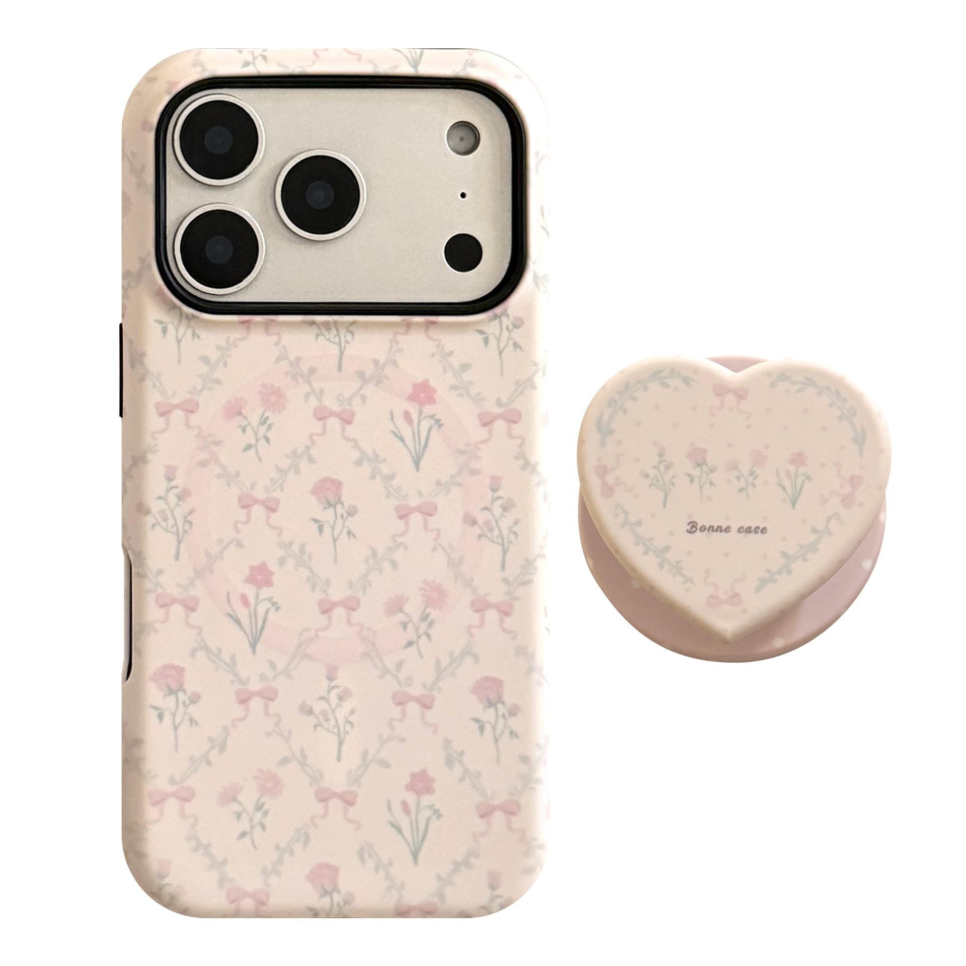 

Магнитный чехол для телефона с цветами и сердцем для iPhone 16, iPhone 17 и iPhone 17 Pro Max iPhone 11