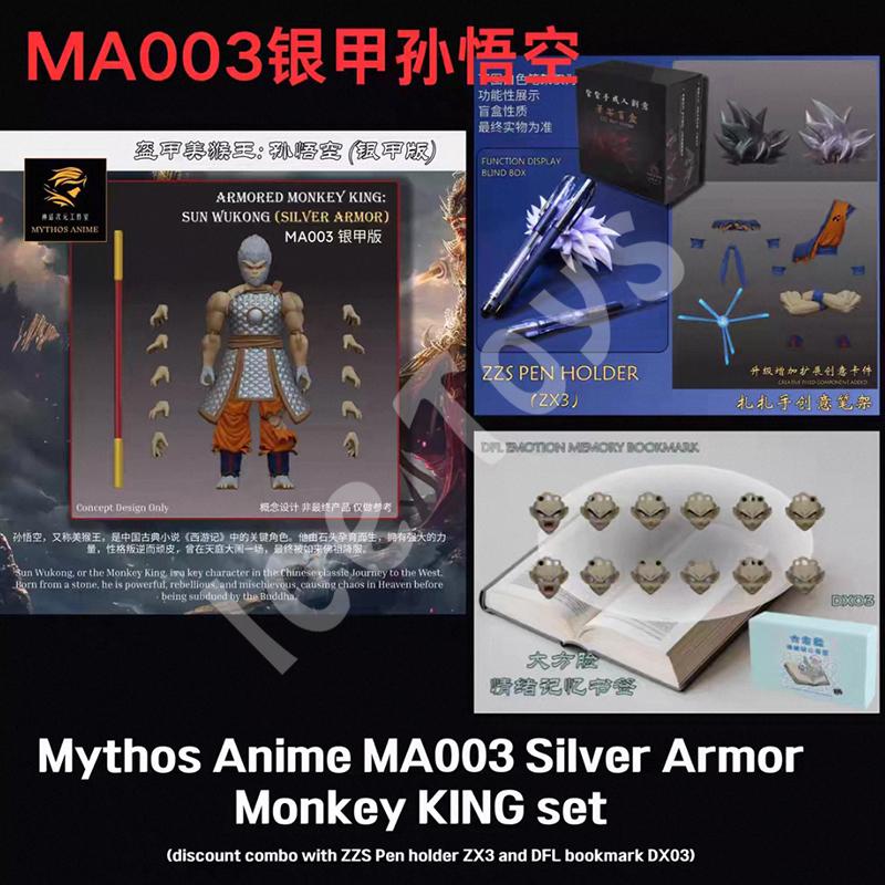 In Stock Mythos Anime MA001-MA004 Armor Goku Dragon Ball SSB Super Saiyan Blue SHF Action Figure Anime Model Toys