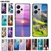 For Redmi Note 13 Pro Plus 5G Case Luxury Tempered Glass Hard Back Covers For Xiaomi Redmi Note 13 Pro Note13 5G Painted Shell