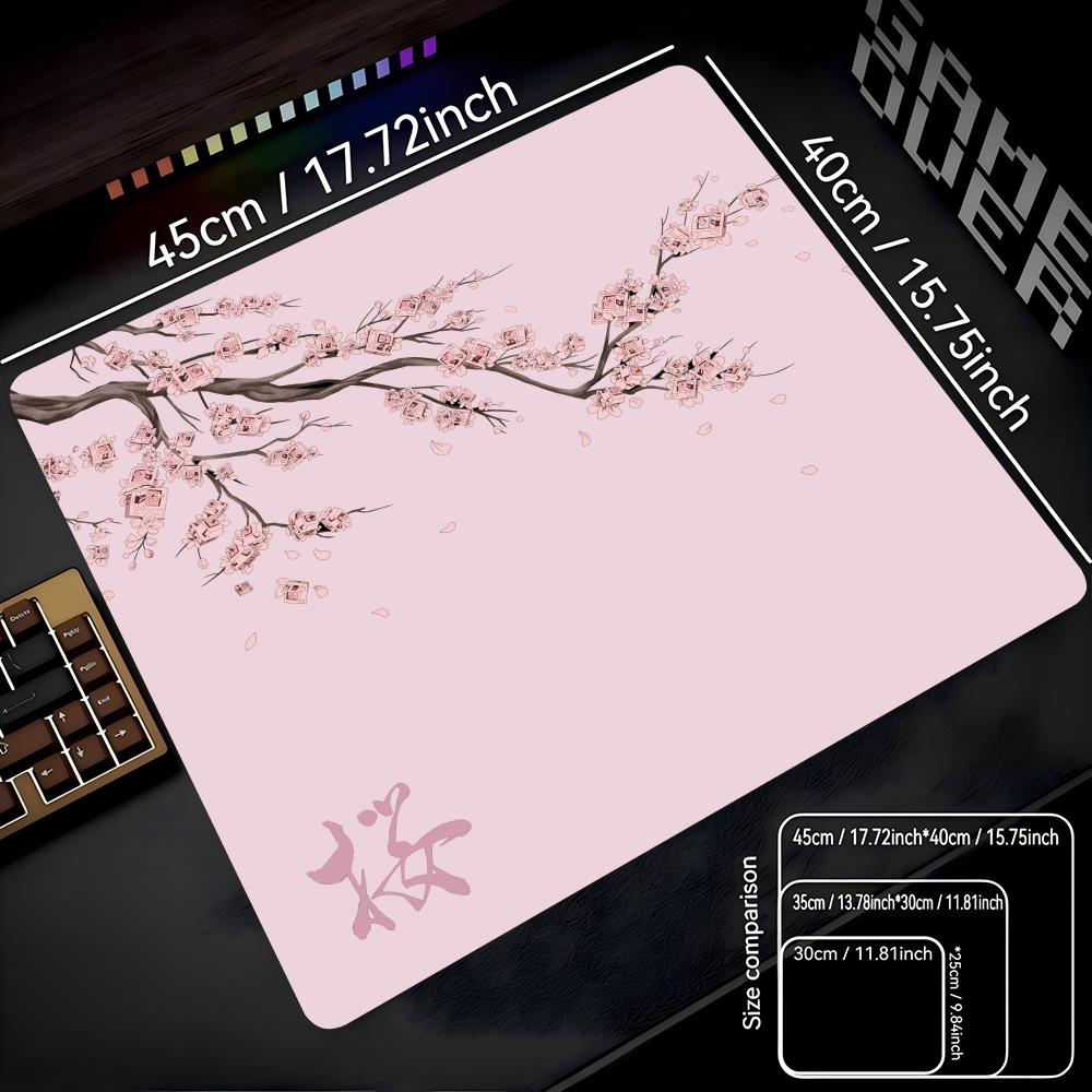Japan Cherry Blossom 22X18 40X45 Game Small Mousepad Computer Sakura Desk Mat Table Keyboard Pad Laptop Cushion Non-slip Deskpad