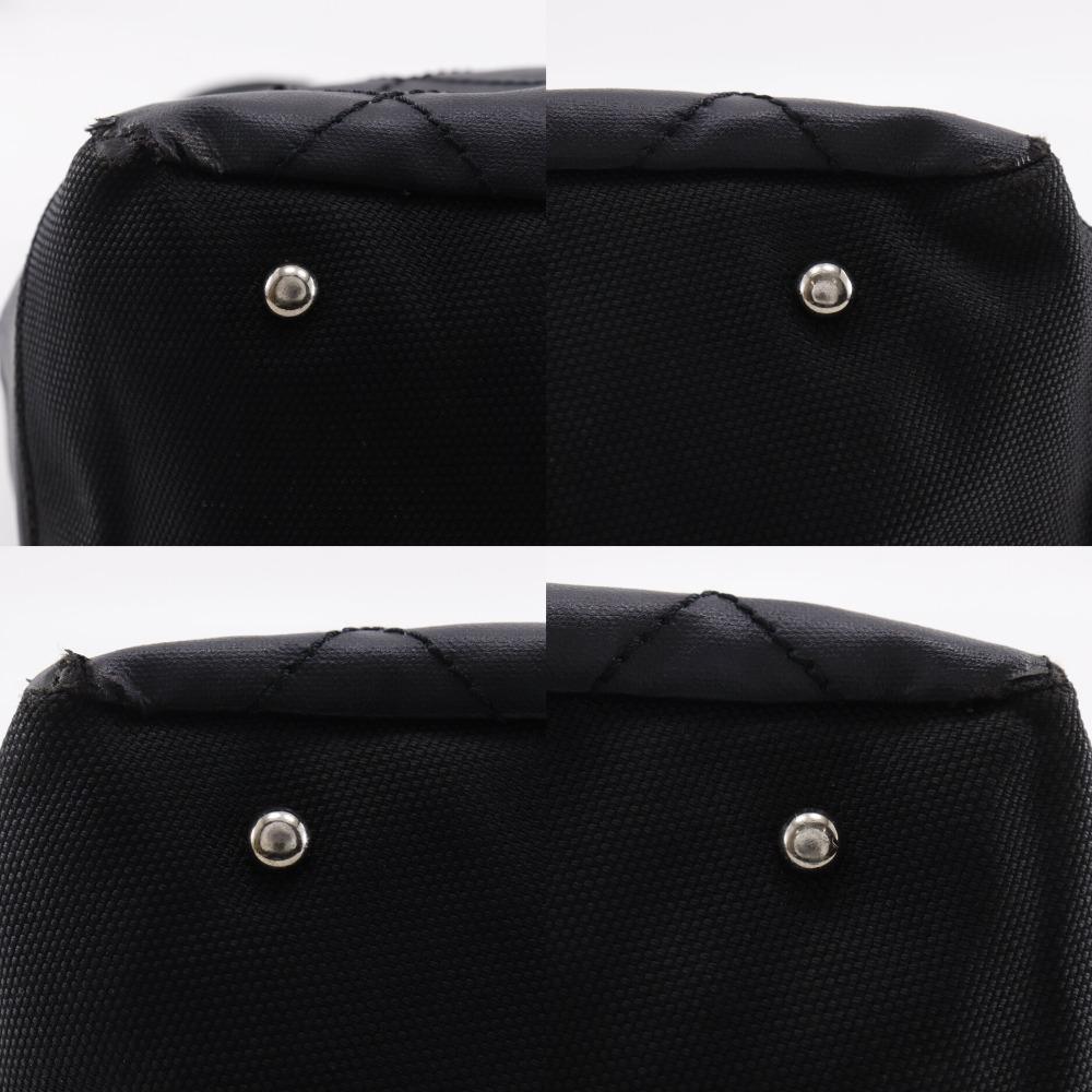 CHANEL Paris Biarritz Tote MM Handbag A34209 black PVC Women Used