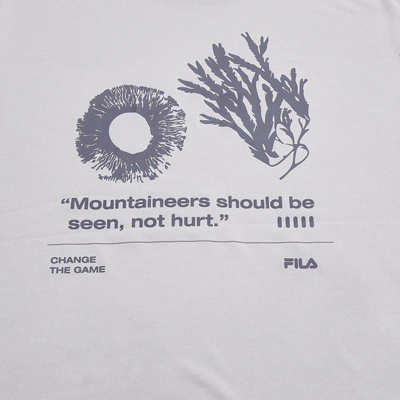 Fila Explore Fashionable Minimalist Classic Trendy Casual Outdoor Mountain Versatile Comfortable Short Sleeve T-Shirt Women Tops A11W627109FGY