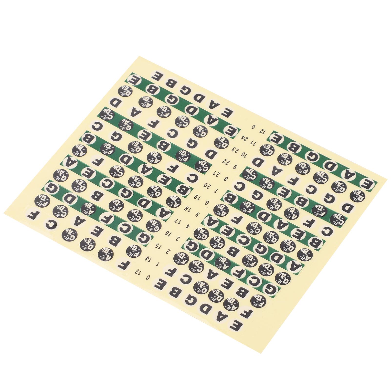 

Наклейки на гриф гитары самоклеящиеся музыкальные аксессуары 7 цветов тона для начинающих