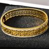 1pc Middle Eastern style new court-style stainless steel bracelet with full diamond hollow flower design, suitable for men and women, versatile for