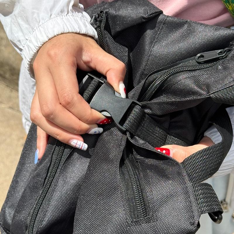 Foldable Tool Organizer 4 Zipper Pockets Car Seat Backrest Storage Mesh Bag Small Portable Durable Handheld Canvas Bag