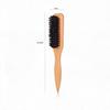 Men's Beard & Hair Styling Brush – Solid Wood Boar Bristle Comb with Beech Wood Handle for Smoothing & Massage