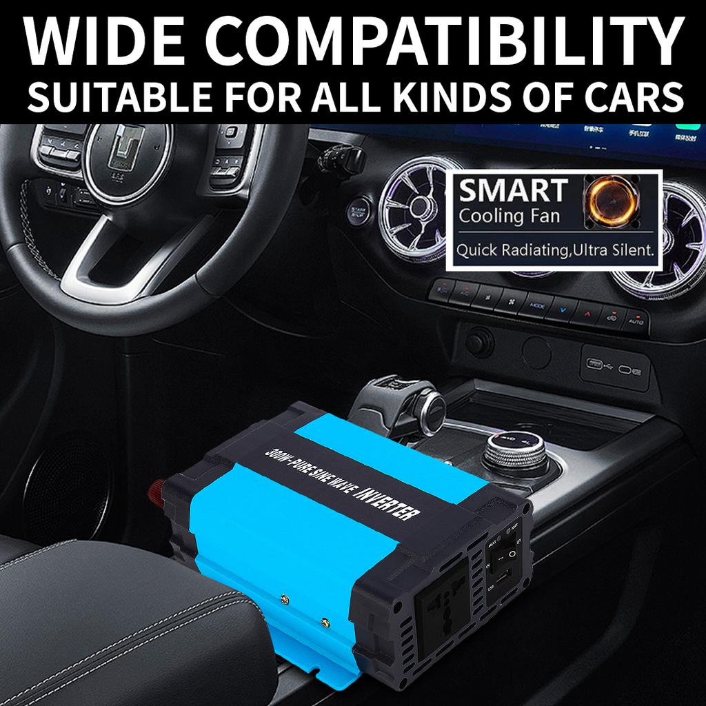 100% Reine Sinuswelle Ausgang500W /1000W Off Grid Wechselrichter DC Eingang 110V 120V Zu AC Ausgang Wechselrichter Adapter Konverter