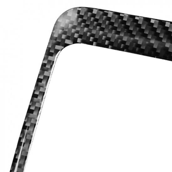 Carbon Fiber Look Manual Gearbox Cover Trim New For Mitsubishi Lancer 2010-2015