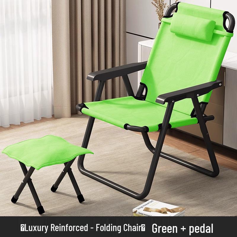 Lunch Break Siesta Folding Recliner: Comfortable Home & Office Chair with Backrest for Dorms and Balconies
