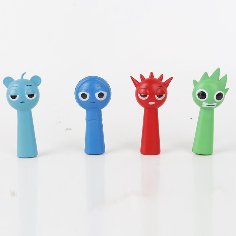Colorful Sprunki Rhythm Box Pvc Figures Set Anime Style Collectible Blind Box Toys