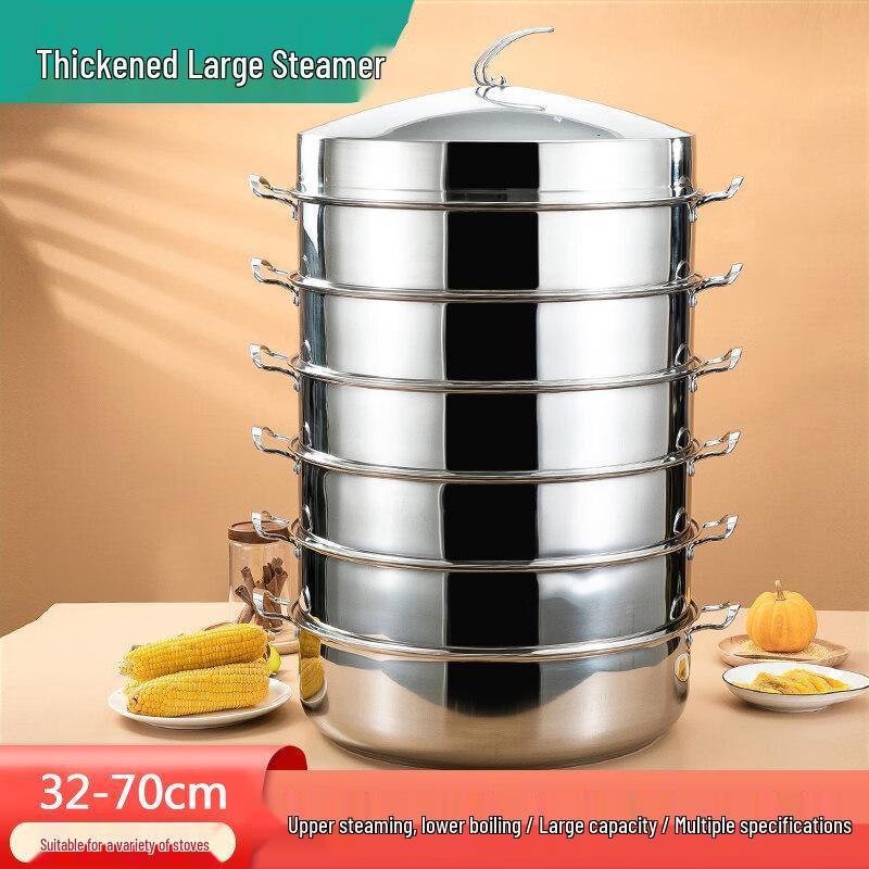 Shield Point Stainless Steel Multi-Layer Steamer Pot