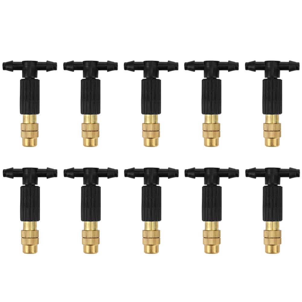 5-10PC Adjustable Copper Atomizing Nozzle Garden Plants Sprinkler Mist Nozzle Atomizer Fogging Cooling Automatic Watering System