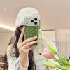 Fresh Glitter Four-Leaf Clover Case for iPhone 17PROMAX and iPhone 16 with Round Edge for 15/14P