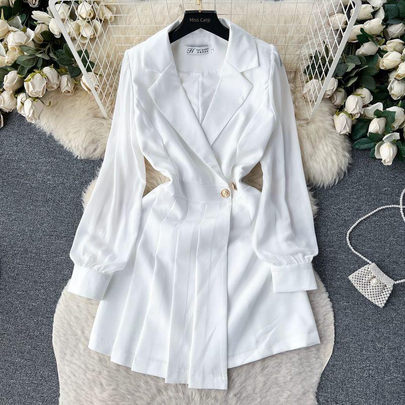 

Accessible Luxury New Arrival Slim Looking Classy Elegance Business Suit and Dress White S