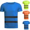 Herren Hi Vis Viz T-Shirt mit hoher Sichtbarkeit, kurze Ärmel, lässig, Outdoor, Sicherheit, Arbeit, Unisex