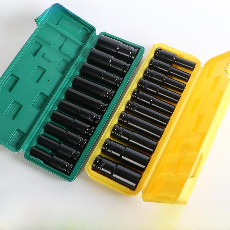 

Shunwei 10-Piece Pneumatic Hexagon Sleeve Set - 1/2 Electrophoresis Black