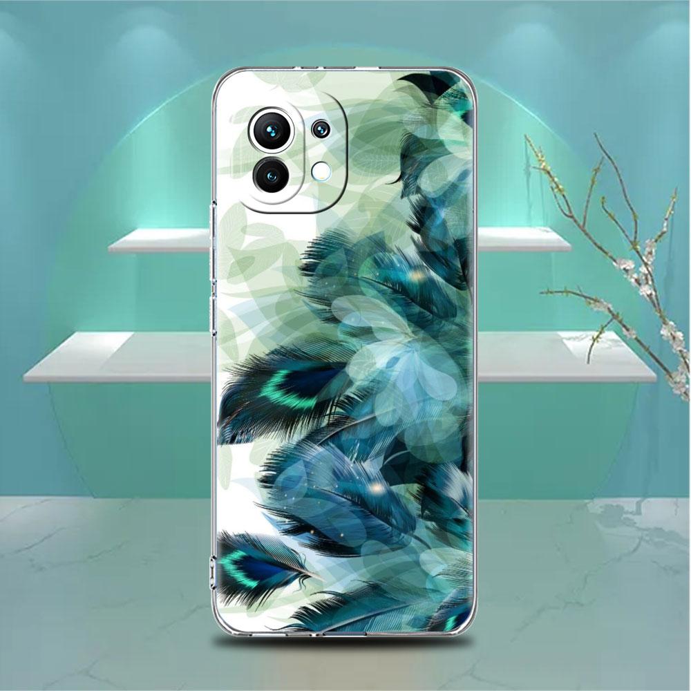 Clear Case For Xiaomi Mi Poco X3 NFC M3 Pro F3 F1 11 Lite 12 Note 10 11T 9T Transparent Phone Cover Mountain Painting