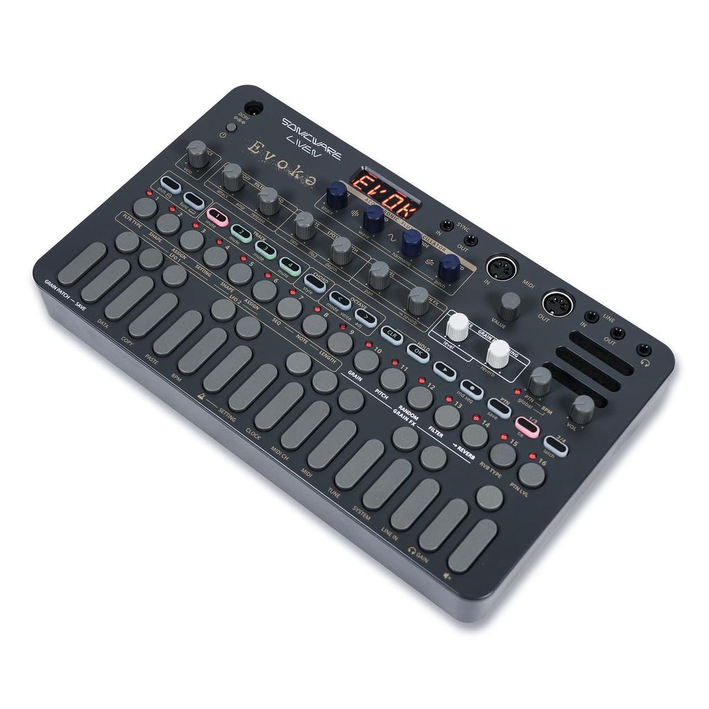 SONICWARE LIVEN Evoke Synth x Granular Ideal for cinematic ambient music speaker portable [Acoustic Effect] production, battery-powered/built-in