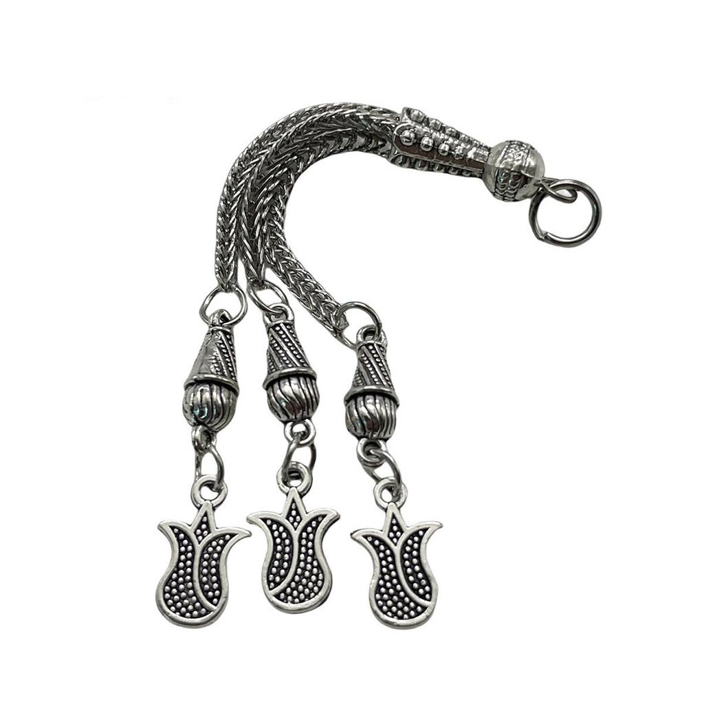 Vintage Metal Brushes Antique Silver Necklace Accessories Religious Jewelry Making Components DIY Bracelet Connectors