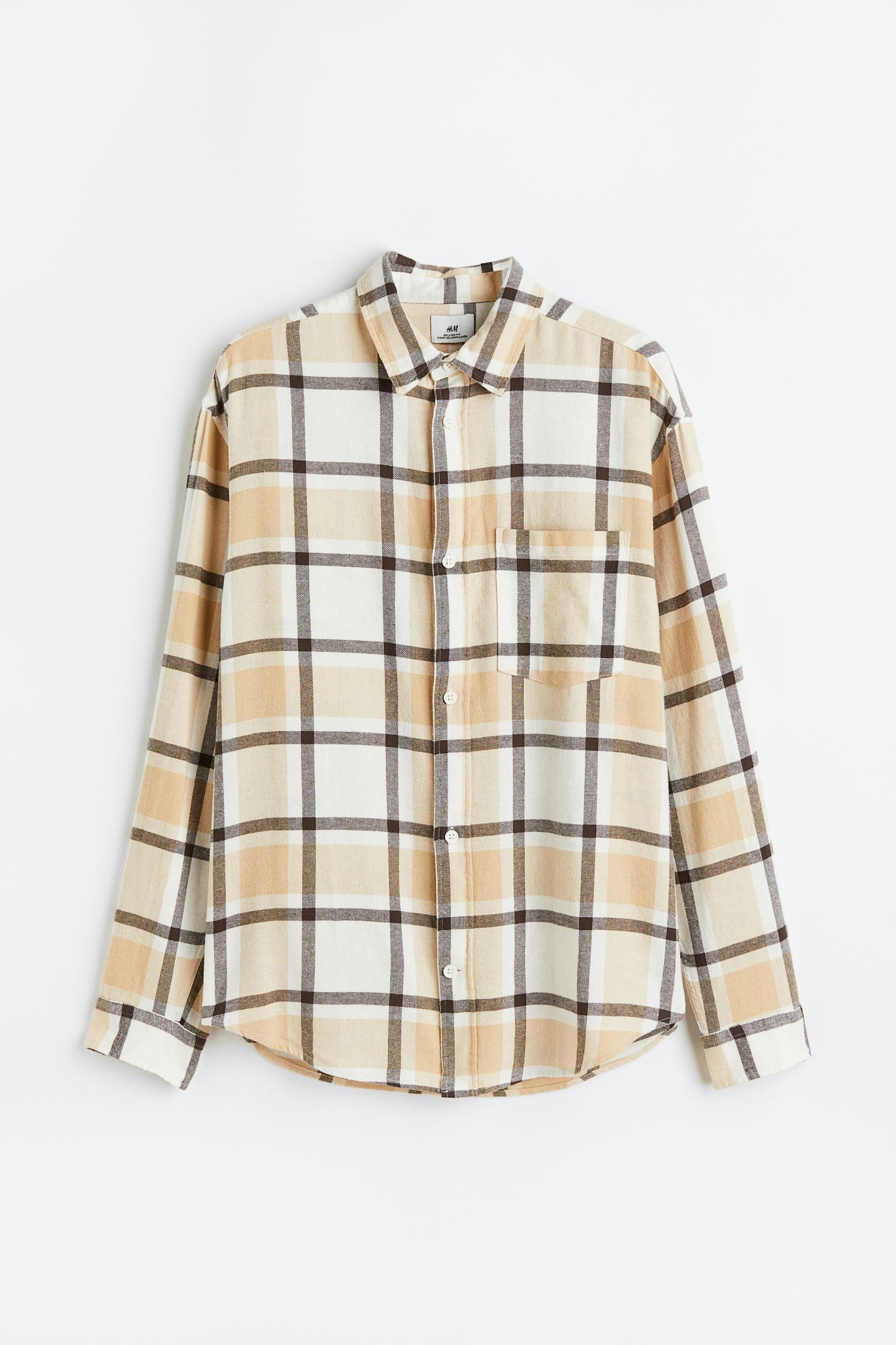 

Фланелевая рубашка свободного кроя