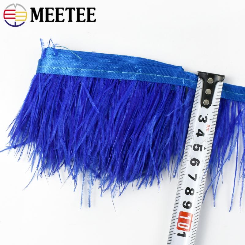 Feather2/5M 6cm Fringe Tassels for Skirt Latin Dress Feather Decorative Lace Trim Clothing Trimmings Fringes DIY Sewing Accessories