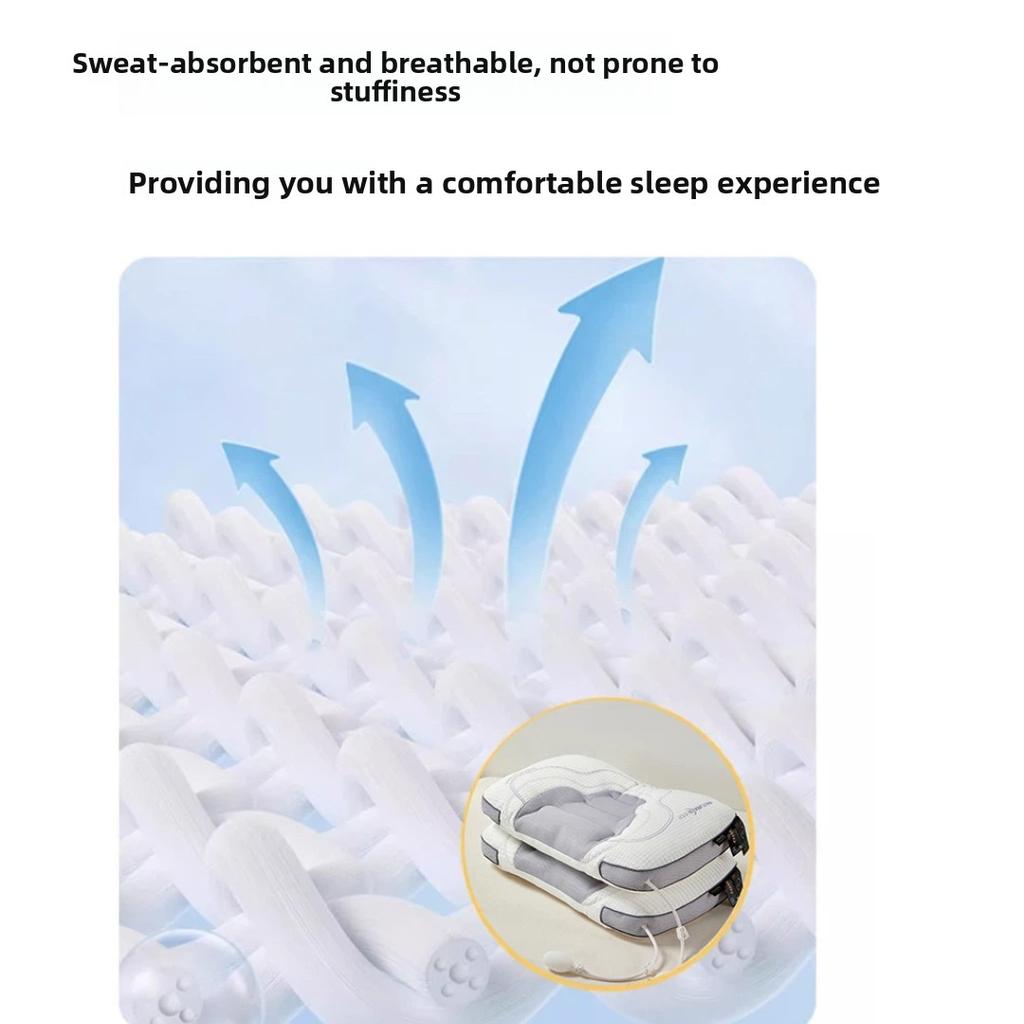 Adjustable Airbag Neck Pillow Inflatable Cervical Support Pillow for Sleeping Massage Breathable Pillow Core