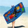 1Pc Bunny Friends Adventure Beach Towel Microfiber Beach Towel Thin Absorbent For Beach Swimming Yoga Bath Sports 09178