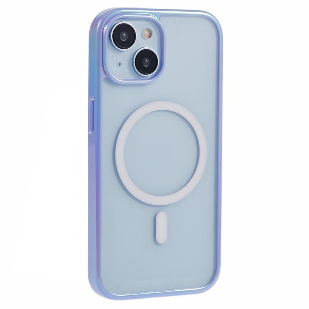 KIGC For iPhone 15 Case Compatible with MagSafe Dazzling Color TPU+PC Phone Back Cover