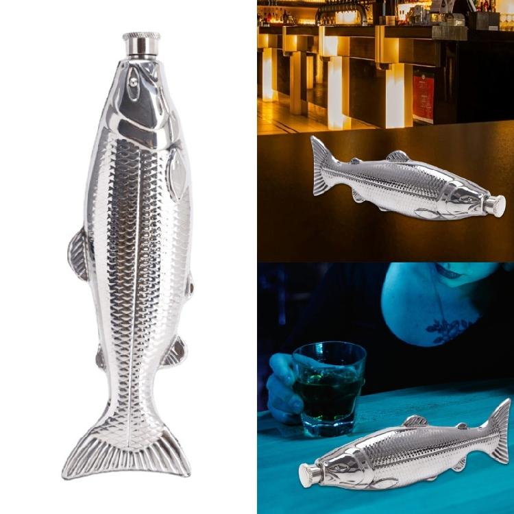5oz Fish Shape Wine Bottle 304stainless Steel Unique Flasks for Serving Drinking Suitable for Parties and Family Event