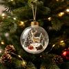 Indoor Party Ambient Lights Light Up Christmas Scene Ball Ornament with Warm LED Glowing Holiday Story for Clear Acrylic Hanging Balls Tree Decor and