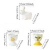 Ceramic Cartoon Egg Cup Rabbit Bee Steamed Egg Cup Funny Egg Holder  Kitchen Display
