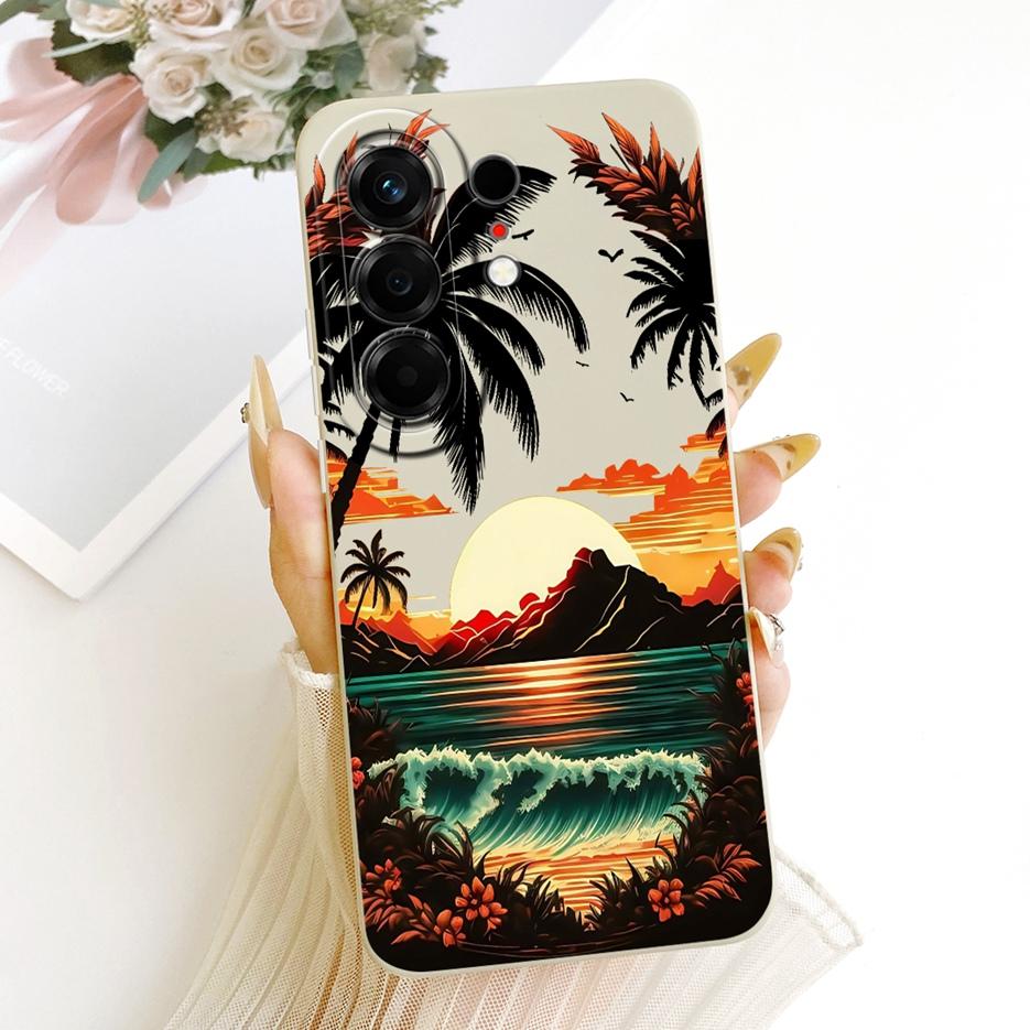 Per Tecno Camon 50 4G Custodia CN5 Copertura Lussuosa Fiore Caramella Dipinta Custodia Morbida in TPU Per Tecno Camon 50 Pro 4G CN5c Camon50 Borse