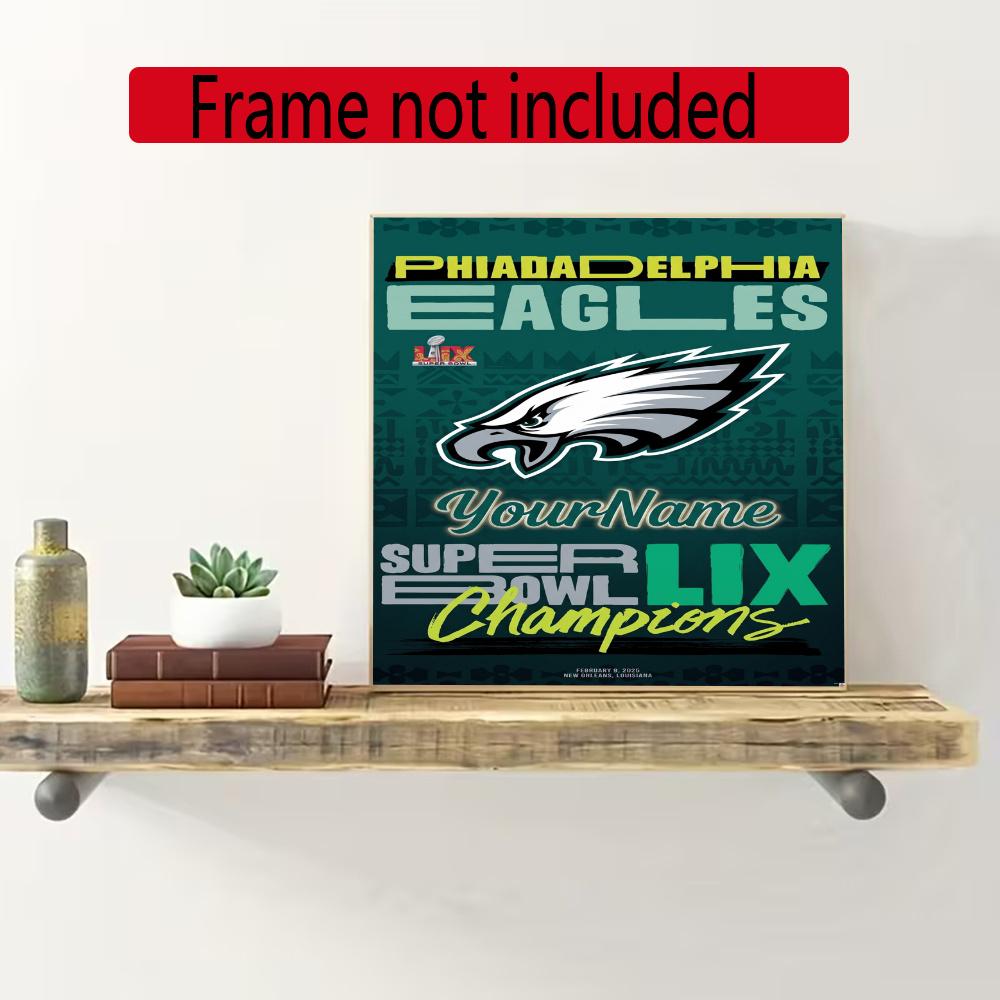 Philadelphia Eagles Personalized Name Diamond Paintings Mosaic Wall Round Diamond Art Painting Kits Embroidery Crystal Accessories Frameless
