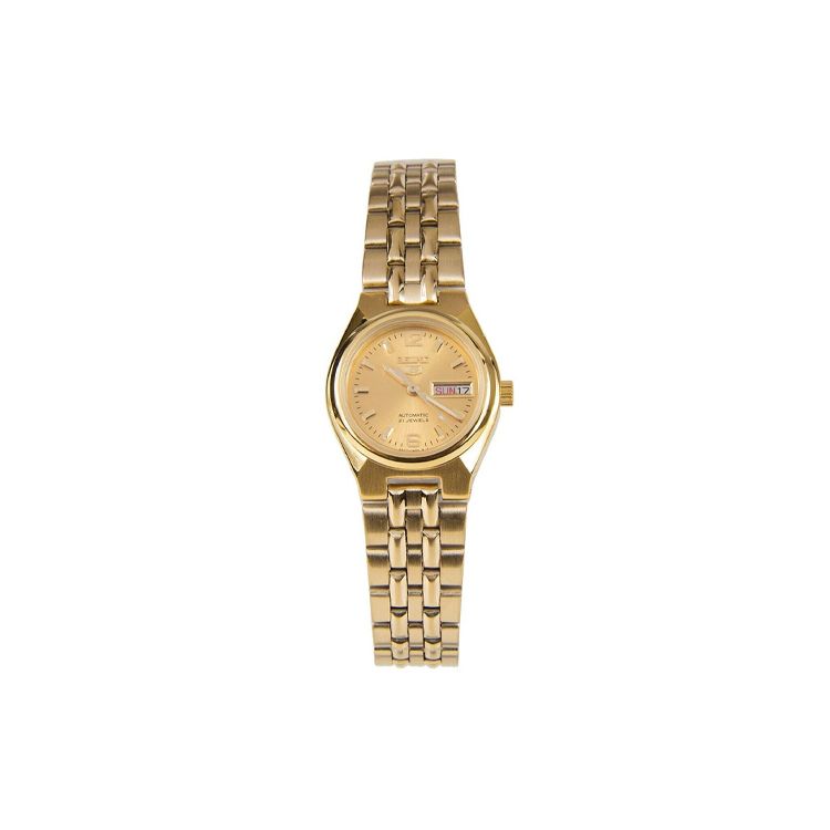 

Seiko 30 Meters Waterproof Casual Automatic Mechanical Movement Stainless Steel Watch Women watches Gold SYMK36K1 Gold Dial