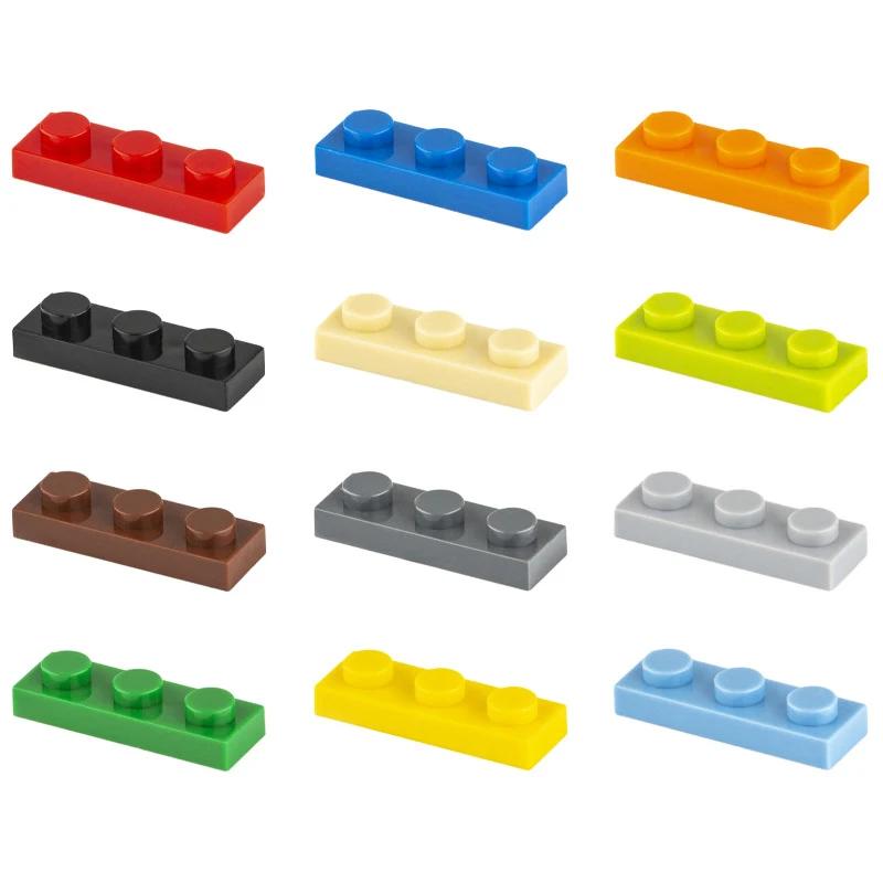50pcs Plate 1x3 3623 Compatible with Famous Brand Building Block Classic Building Blcok Toys MOC DIY