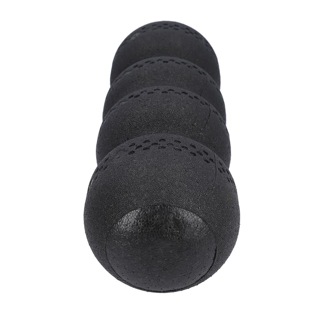 Foam Roller 18 Inch Black EPP Hardness 75 Grooved Design Muscle Massage Roller for Exercise Relaxati