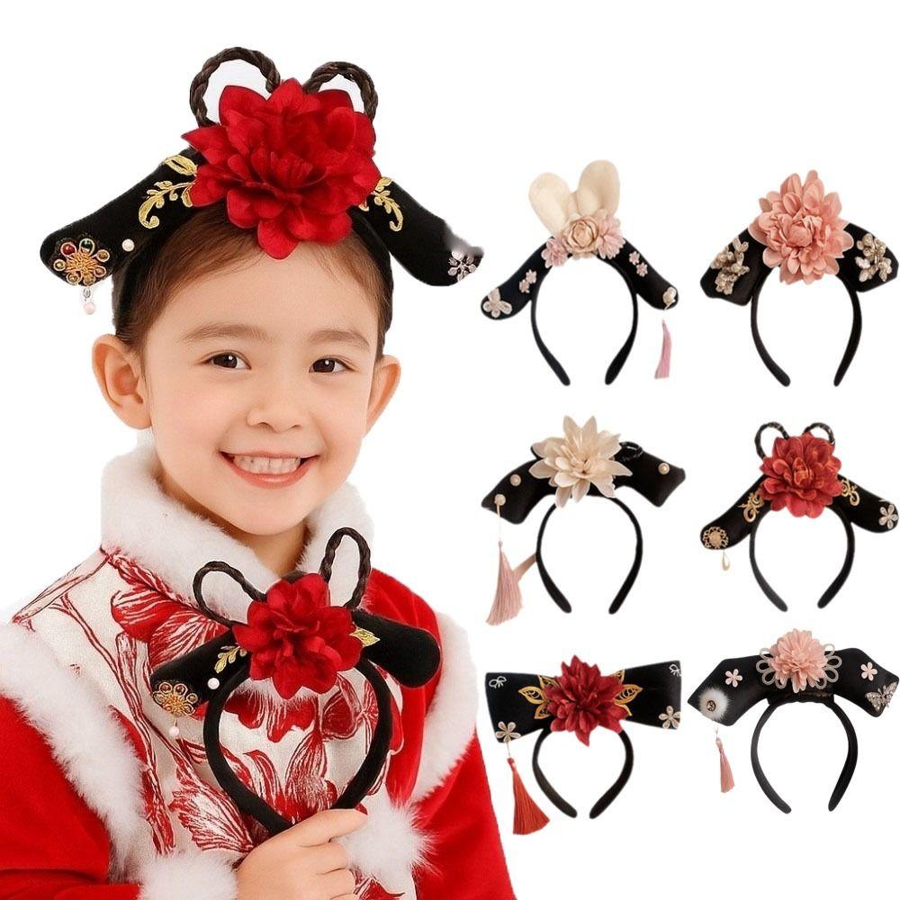 Pearl Hanfu Hair Hoop Cloth Chinese Style Headband Traditional Ancient Style Headwear  Festival