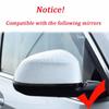 Carbon Fiber Pattern Black Rearview mirror cover for BMW X3 G01 X4 G02 X5 G05 X7 G07 X6 G06 2018- Side wing overlay