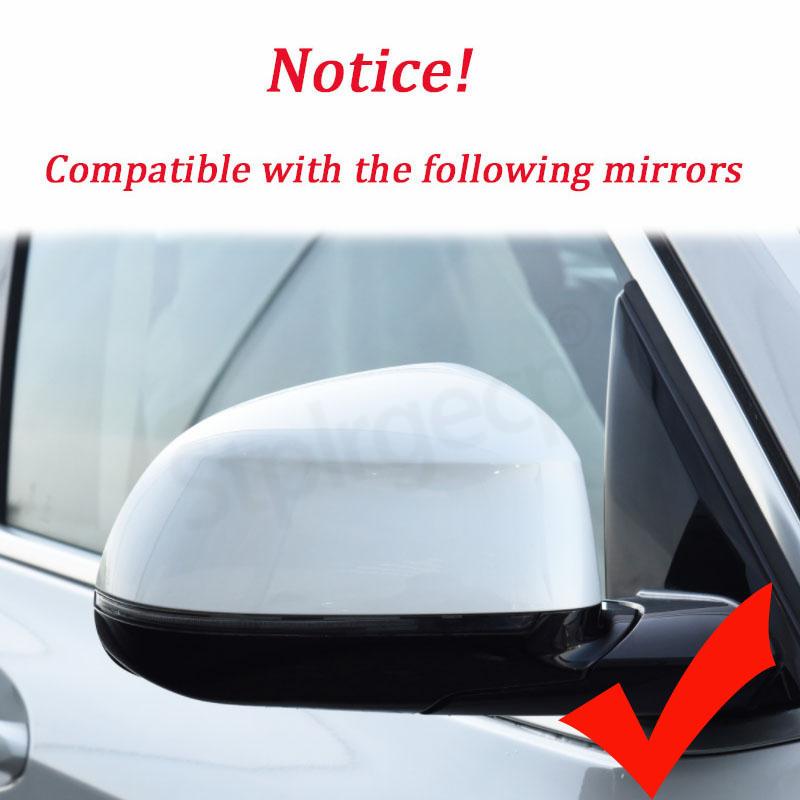 Carbon Fiber Pattern Black Rearview mirror cover for BMW X3 G01 X4 G02 X5 G05 X7 G07 X6 G06 2018- Side wing overlay