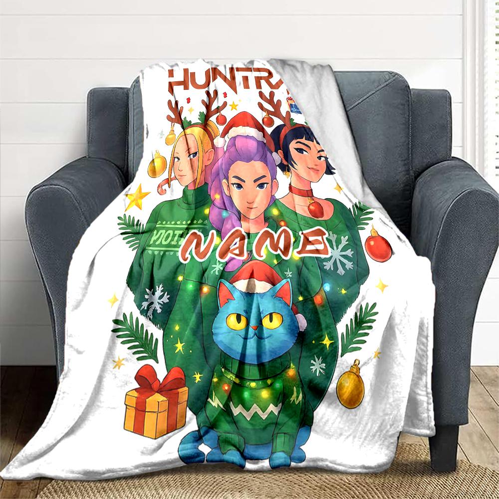 Custom 1pc Fantasy Night Party Blanket, Soft And Comfortable Blanket, Casual Warm, Camping Travel Blanket, Birthday Gift Q912139